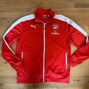 Mens M Arsenal Soccer Full Zip Puma Track Jacket